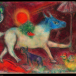 Marc Chagall_ La mucca con l’ombrello_ 1946_ olio su tela_ New York, The Metropolitan Museum of Art_ Bequest of Richard S. Zeisler, 2007 (2007.247.3) © Chagall ®, by SIAE 2014