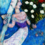 Marc Chagall_ La sposa a due facce_1927_ olio su tela_ Collezione Privata © Chagall ®, by SIAE 2014